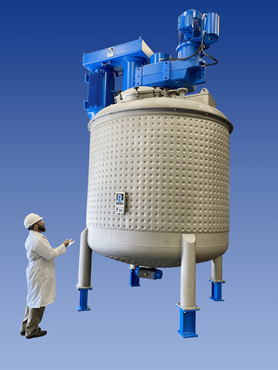 Ross FDA-3500 dual shaft mixer designed for high-speed polymer dispersions