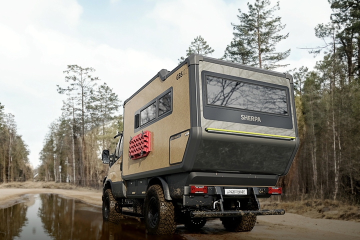 flax fiber composite sherpa recreational vehicle at JEC World 2024 from Greenboats