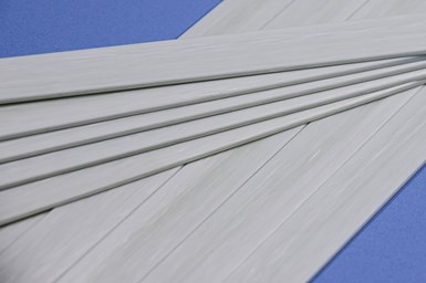 Gray pultruded profiles.