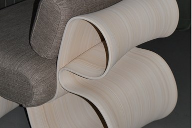 Ebacken lounge chair made with Sulapac materials.