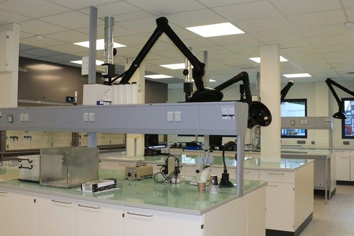 Interior of new France R&D lab.