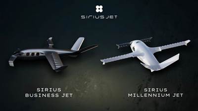 Sirius Aviation reveals hydrogen VTOL aircraft, the Sirius Jet