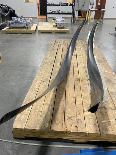carbon fiber hydroelectric turbine foils made with resin transfer molding and dry braid