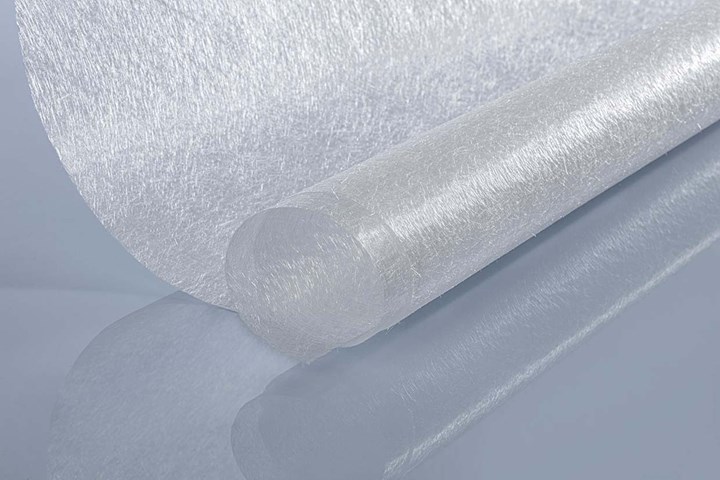 Glass fiber surface veils.