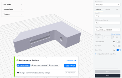 Markforged optimizes 3D-printed part performance with Performance Advisor
