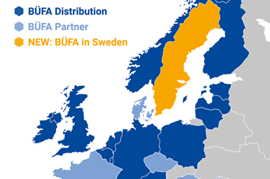 Bufa distribution network across Europe.
