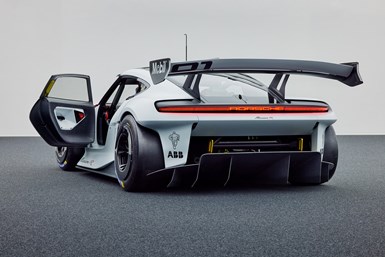 Porsche Mission R concept car.