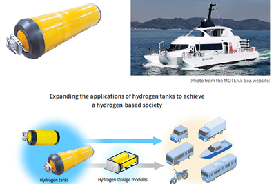 Toyoda Gosei composite hydrogen tanks to be used on passenger ship