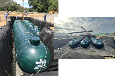 Composite underground storage tanks protect national recreation area