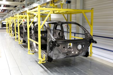 BMW i3 Life Module assembly line
