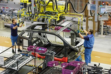 BMW i3 manual assembly line