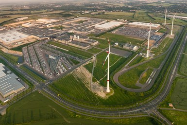 BMW Leipzig plant aerial view