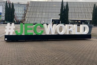 JEC World composites trade show sign