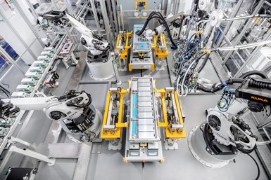 La automatización se abrirá paso en más y más áreas: Kuka ya está implementando una de las instalaciones de producción más modernas para sistemas de baterías en cooperación con Webasto.