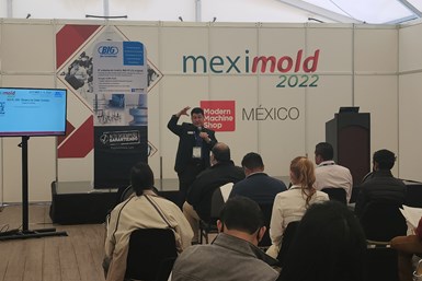 La oferta de Meximold se complementa con un programa de 24 conferencias técnicas sobre temas de “Manufactura de moldes” y “Moldeo y transformación de plásticos”.