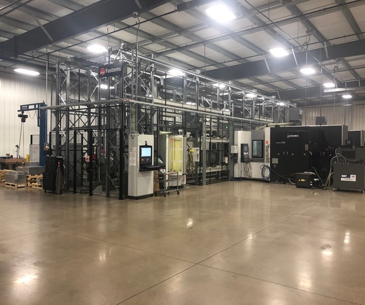 Este sistema de manufactura flexible de cuatro máquinas le brinda a CNC Industries la flexibilidad de programación para permitir la entrega de partes justo a tiempo a sus clientes aeroespaciales.