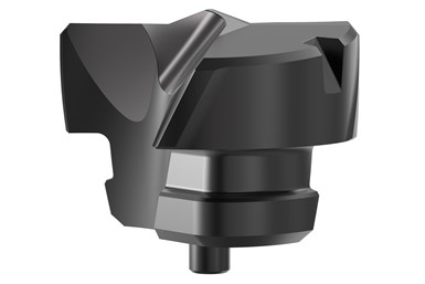 A rendering of Kennametal's FEG insert for the KenTIP FS modular drill series