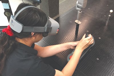 VR Headset Gives Legally Blind Woman CNC Shop Opportunities