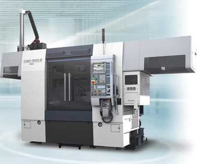 Fuji Machine's CSD-300II Twin-Spindle Lathe Achieves High Productivity