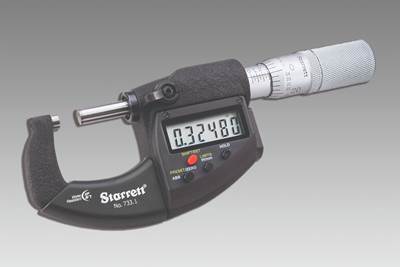 Starrett Digital Micrometers Offer Improved Ergonomics