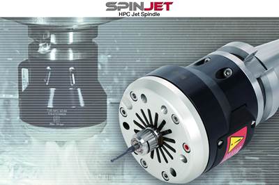 Tungaloy SpinJet HPC Uses Coolant Pressures up to 7 MPa