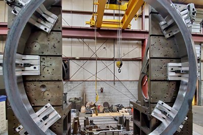 Clamping Solution Facilitates Large-Part Vertical Machining