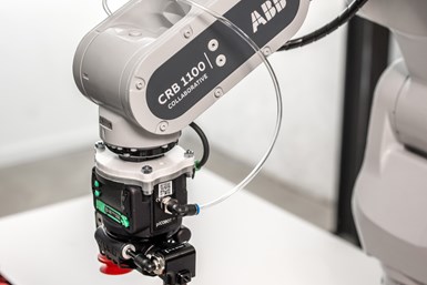 A photo of ABB's Swifti cobot, one of the new collaborative robots joining its portfolio