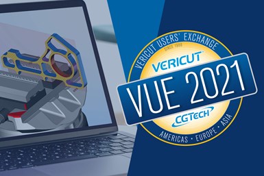 A promotional poster for VUE 2021, the Vericut User's Exchange