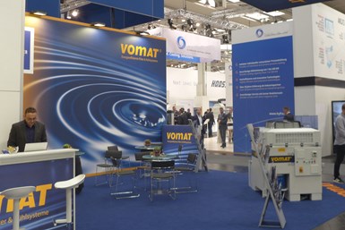 Vomat booth at tradeshow