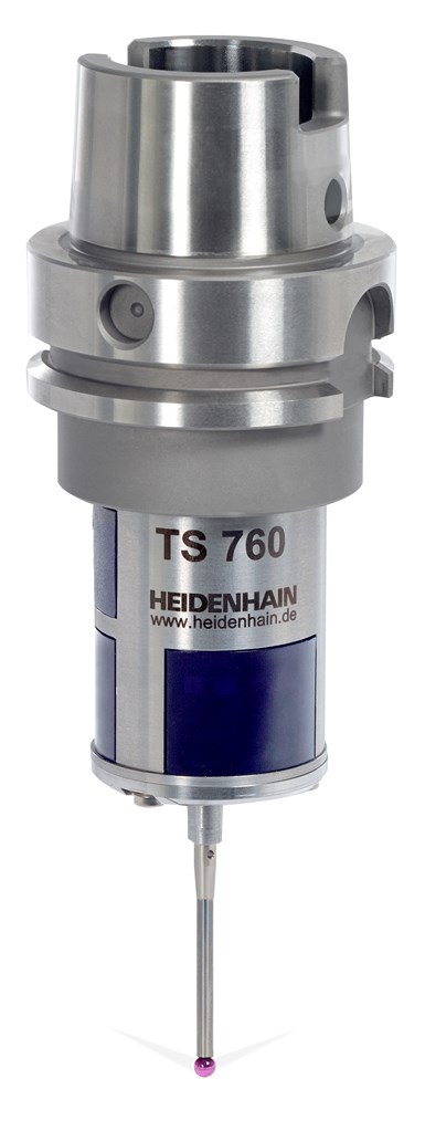 A press photo of Heidenhain's TS 760 touch probe.