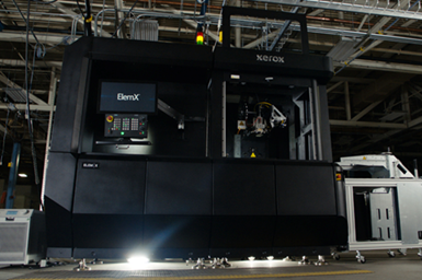 Xerox ElemX liquid metal 3D printer equipped with Siemens SINUMERIK CNC control system