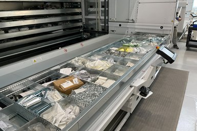 tray from automated storage system