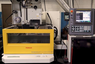 A FANUC RoboCut and its control on Temco's shop floor.