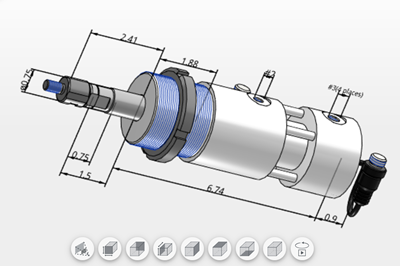 Parametric Hydraulic Locking Cylinder Models Cover All Native CAD Formats 