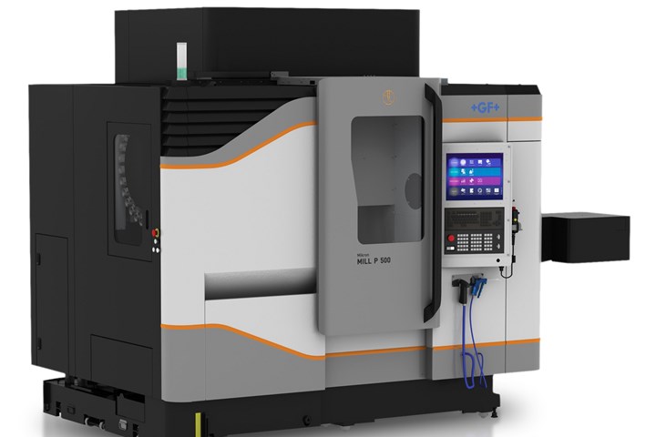 GF Machining Solutions MILL P 500 three-axis vertical milling machine.