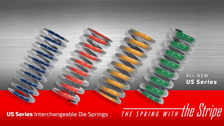 Special Springs' US Series mechanical die spring line.