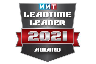 Snapshot of Why Westminster Tool is MMT's 2021 Leadtime Leader Winner