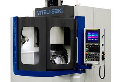 Five-Axis Machining Center Processes Smaller Workpieces 