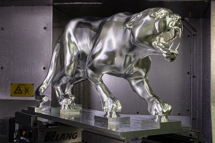 Aluminum panther developed by Haimer and Open Mind Technologies