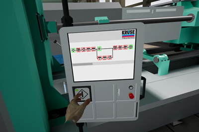 Fully Functional Molding Shop Floor Virtual Reality Supports Training Initiatives