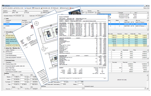 Interactive Mold Quoting Software for Toolmakers 