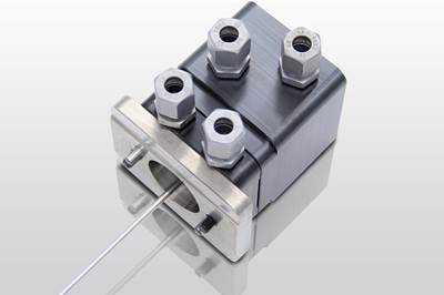 Flanged, Pneumatically Operated Needle Valve Unit Highlights Enclosed, Simple Mounting System