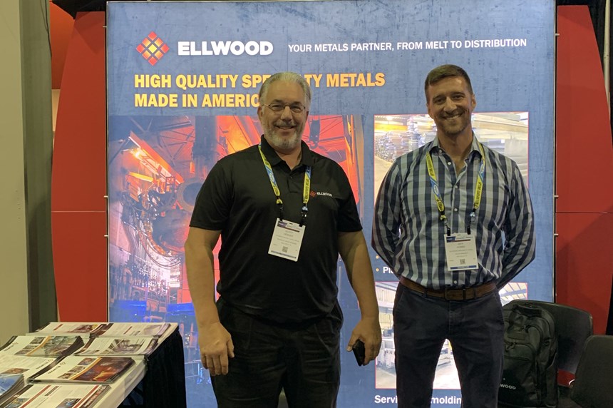 Ellwood Specialty Steel booth at Amerimold 2021.