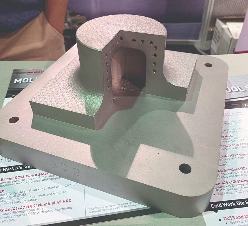 International Mold Steel 3D-printed mold insert.