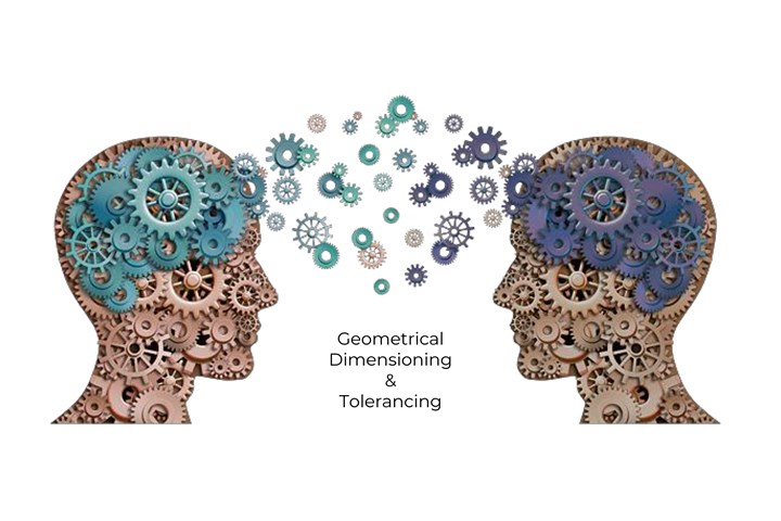 An illustration of two heads with gears for brains.