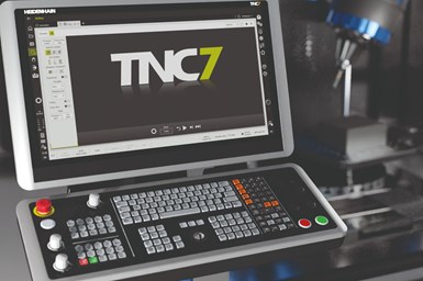 Heidenhain TNC7 CNC controller.