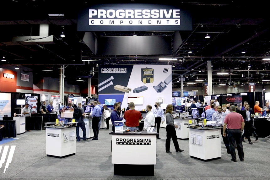 Progressive Components booth at Amerimold 2021.