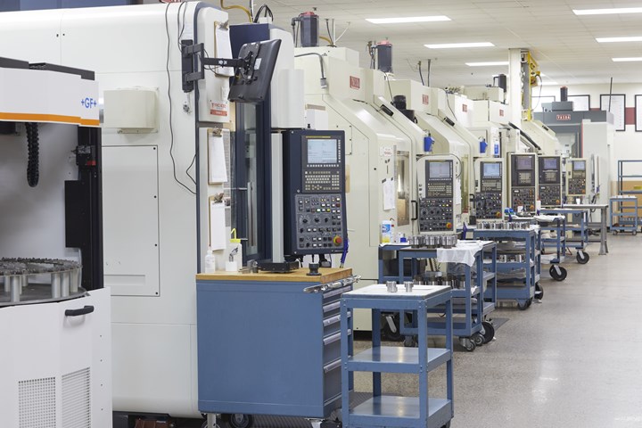 machines at Custom Mold & Design facility