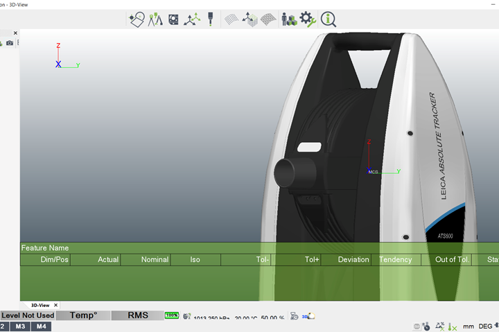 NextMeasure metrology software screenshot.