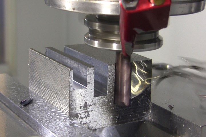 ZCarb HPR end mill in action.